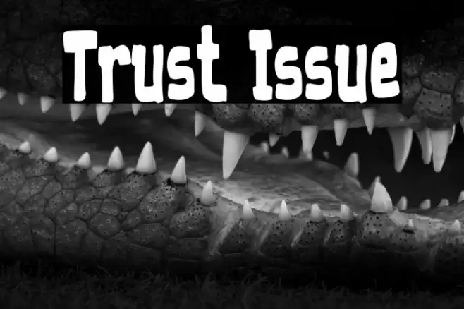Trust Issue Font examples