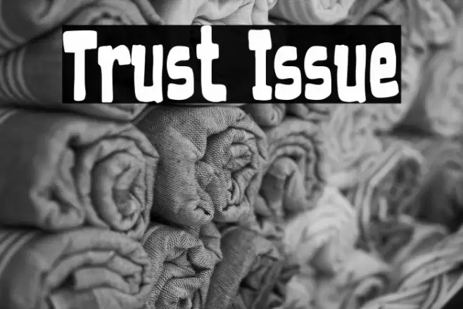 Trust Issue Font examples