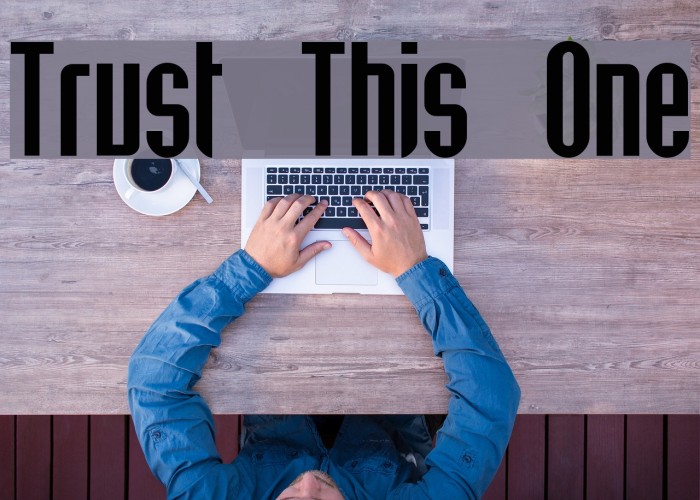 Trust This One Font examples