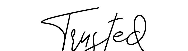 Trusted  font caratteri gratis