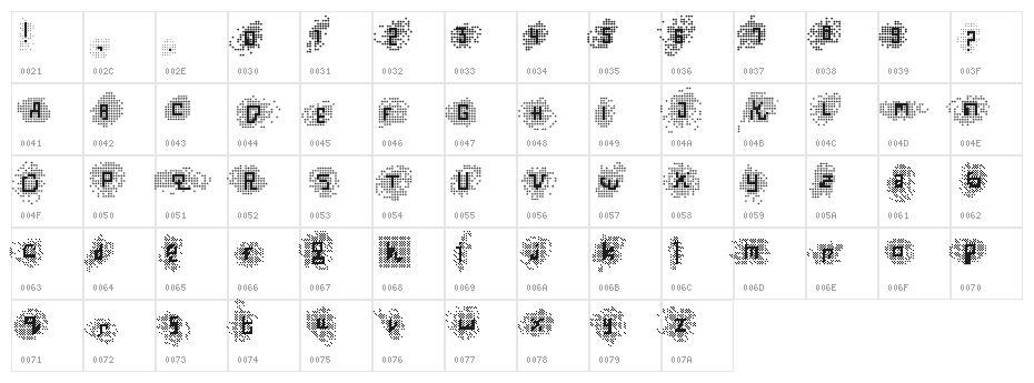 TrustedInstaller Fontrast Regular Character Map
