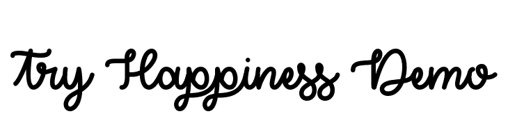 Try Happiness Demo  Free Fonts Download