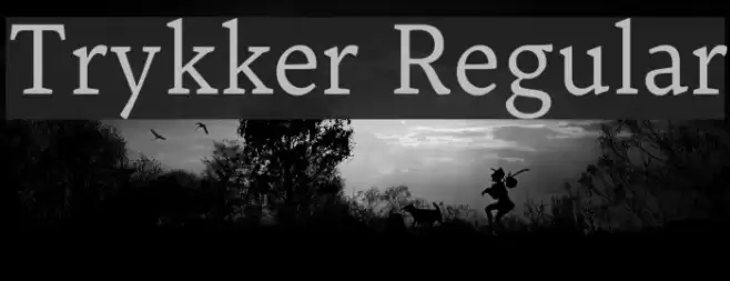 Trykker Regular Font examples