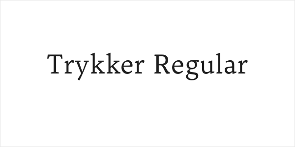 Trykker Regular Logo