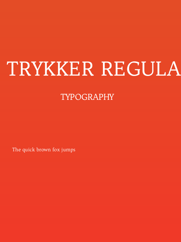 Trykker Regular Poster