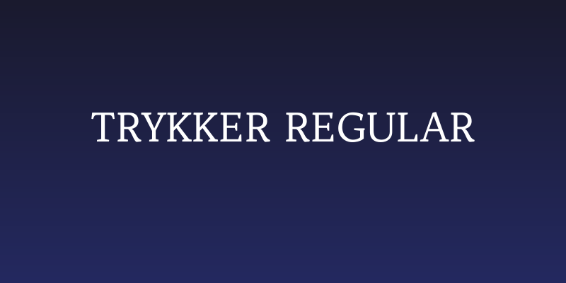 Trykker Regular Social Header