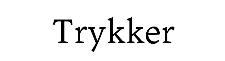 Trykker Font