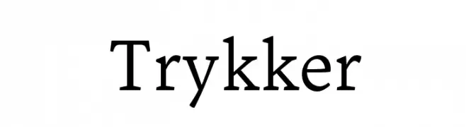 Trykker  Скачать бесплатные шрифты