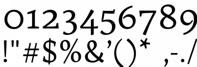 Trykker Font OTHER CHARS