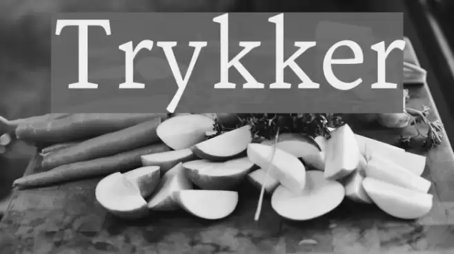 Trykker Font examples