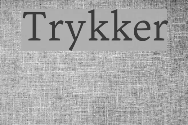 Trykker Font examples