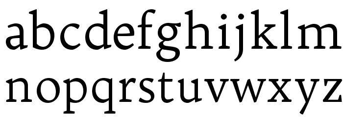 Trykker Font LOWERCASE