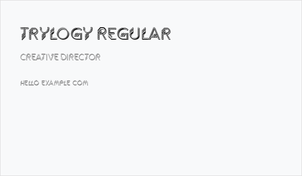 Trylogy Regular Business Card