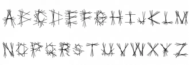Tryptic Шрифта ВЕРХНИЙ