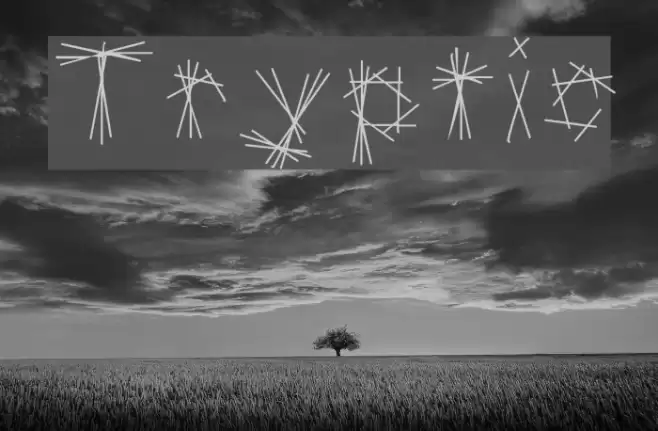 Tryptic Font examples