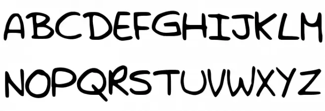 TrystansWritingCorrected Schriftart Groß