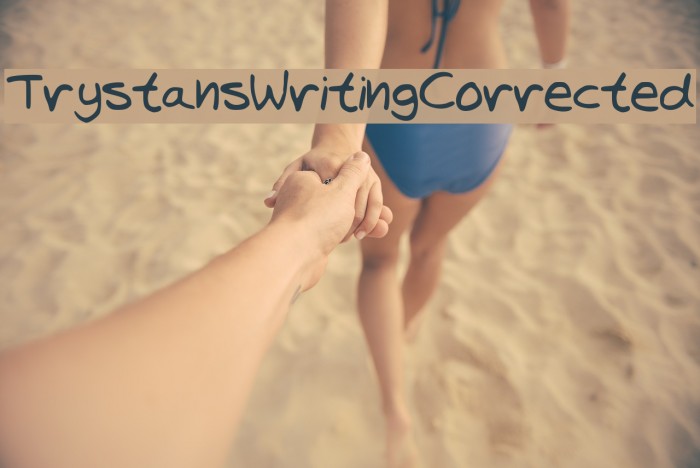 TrystansWritingCorrected Font examples