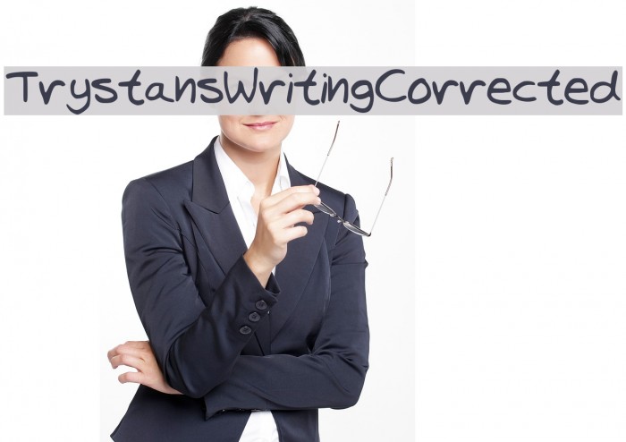 TrystansWritingCorrected Font examples