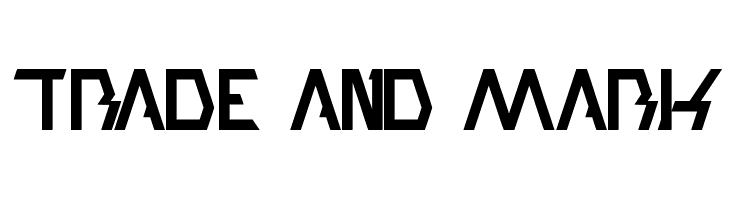 trade and mark  font caratteri gratis