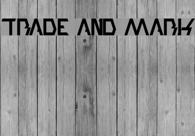 trade and mark Font examples