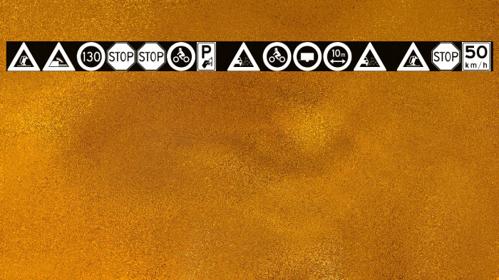 traffic signs tfb Font examples