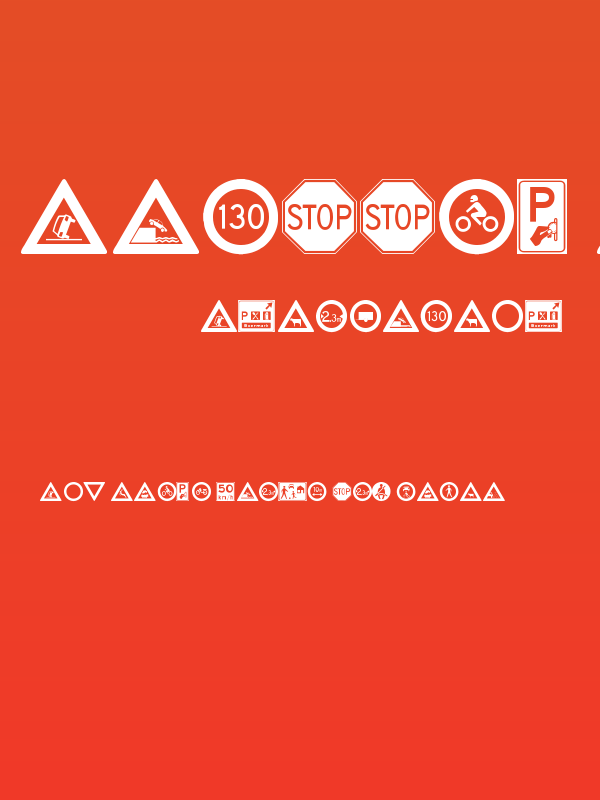 traffic signs tfb Poster