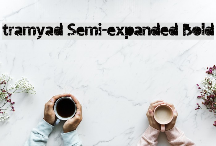 tramyad Semi-expanded Bold Font examples