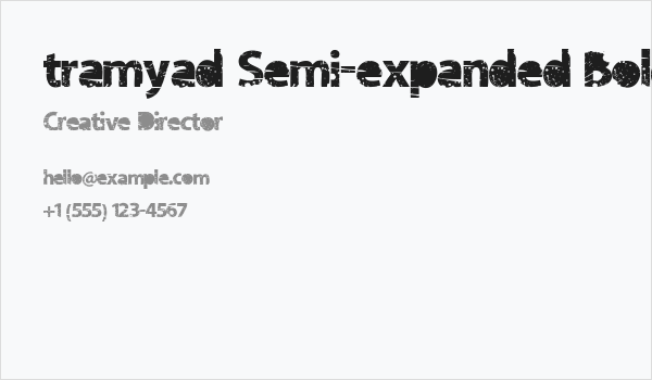 tramyad Semi-expanded Bold Business Card