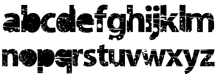 tramyad Semi-expanded Bold Font LOWERCASE
