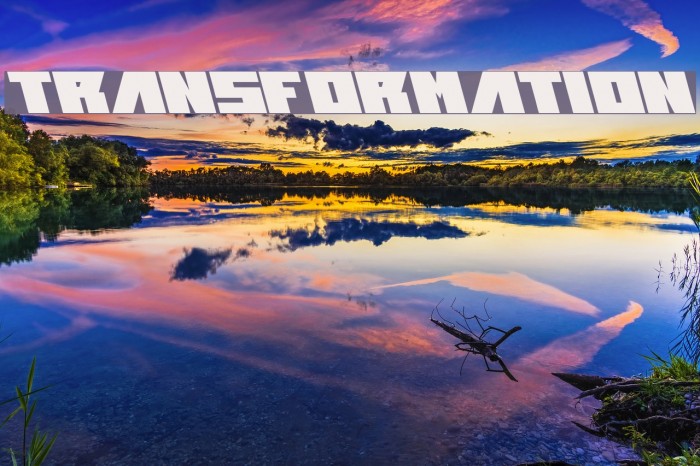 transformation Font examples