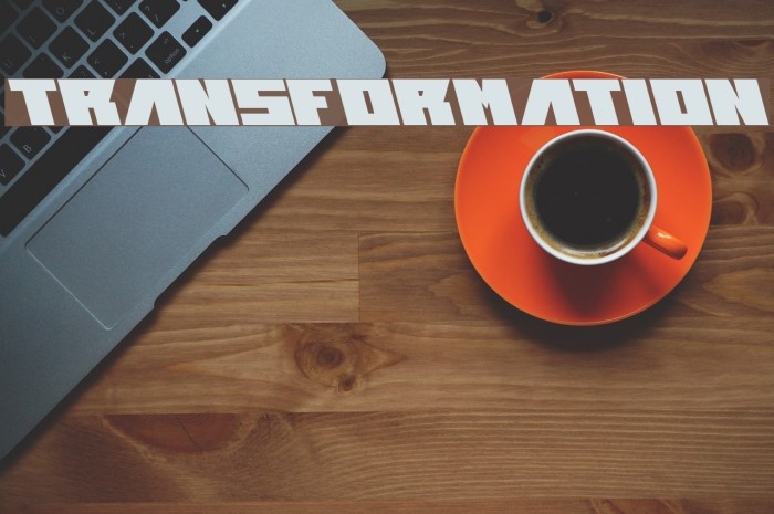 transformation Font examples