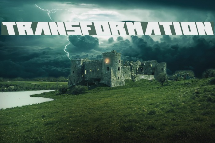 transformation Font examples