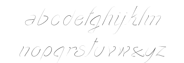 transient1 Font LOWERCASE