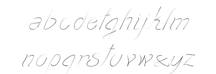 transient1 Font LOWERCASE
