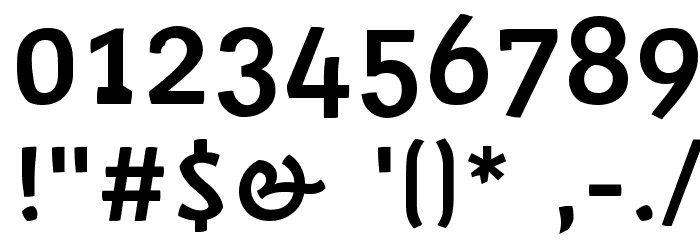 trashco Font OTHER CHARS