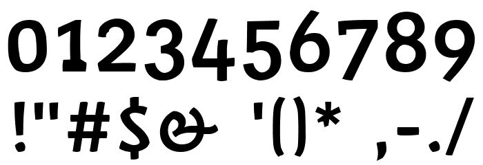 trashco Font OTHER CHARS