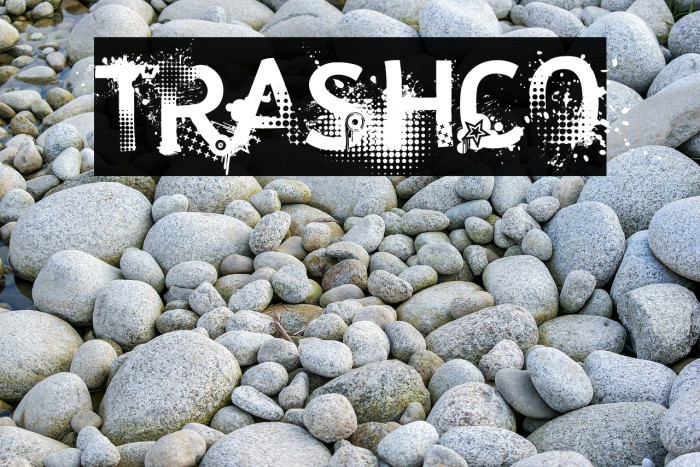 trashco Font examples