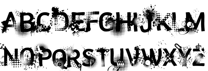 trashco Font LOWERCASE