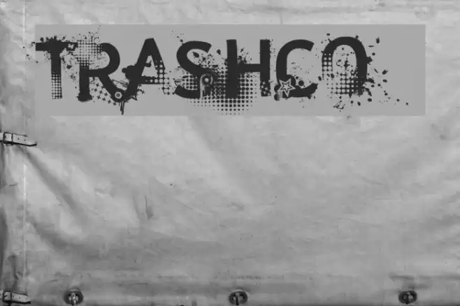 trashco Font examples