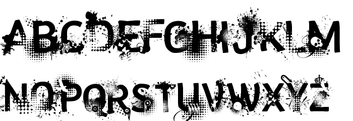 trashco Font LOWERCASE