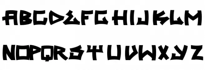 trasher 2 フォント 大文字