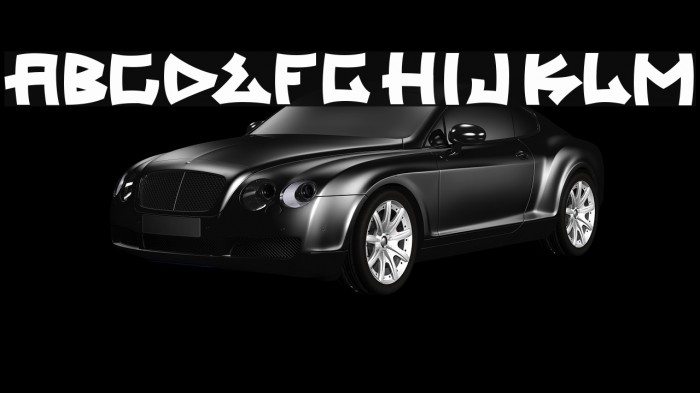 trasher 2 Font examples
