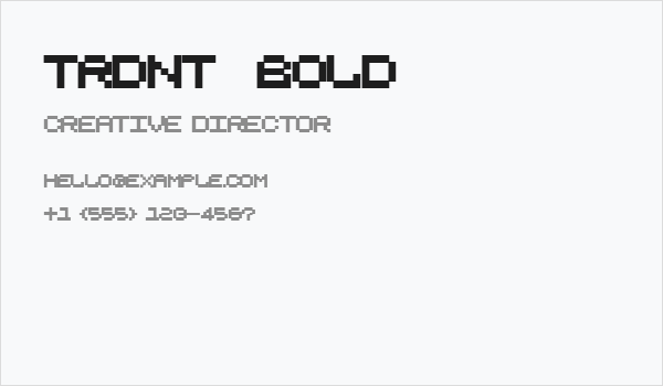 trdnt  Bold Business Card