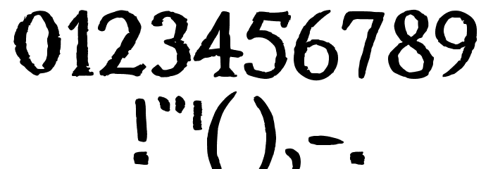 treasuremap Font OTHER CHARS