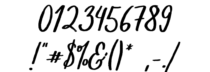 trendsetter-Regular Font OTHER CHARS