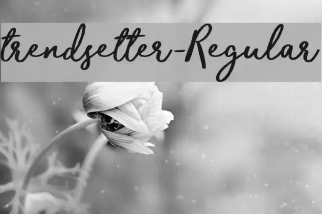 trendsetter-Regular Font examples