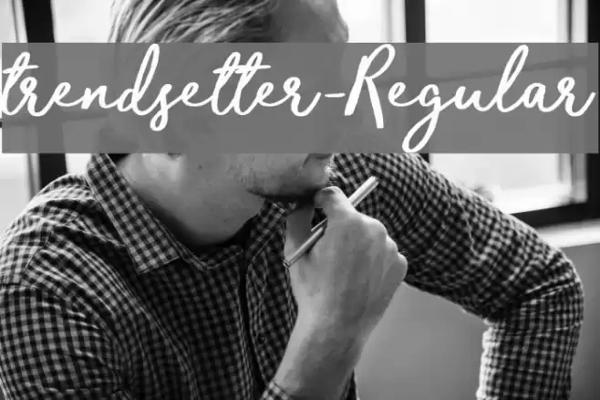 trendsetter-Regular Font examples
