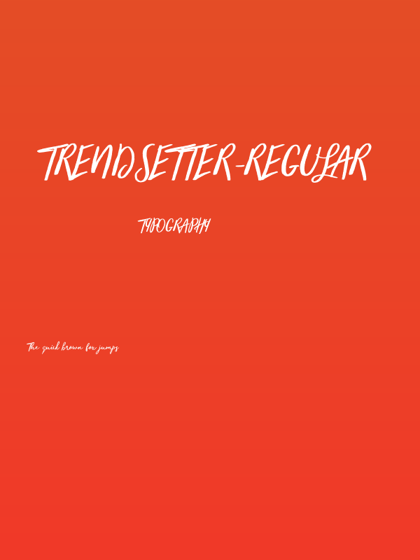 trendsetter-Regular Poster