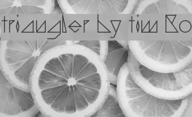 triangler by tim ko Font examples