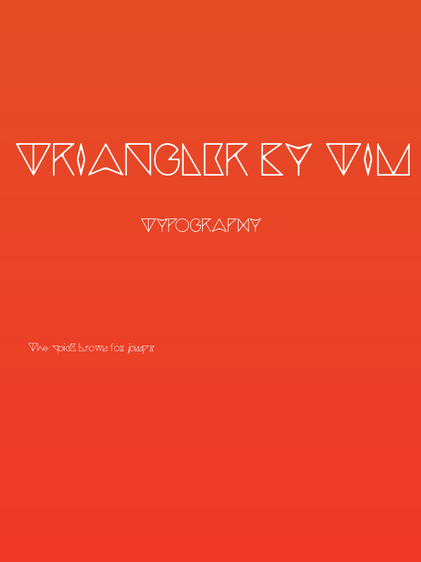 triangler by tim ko Poster